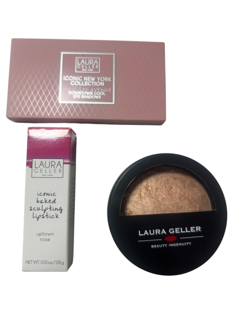 Laura Geller Makeup Set. Eyeshadow, Bronzer, Lipstick, Magiic Star Concealer SEt - Picture 5 of 15